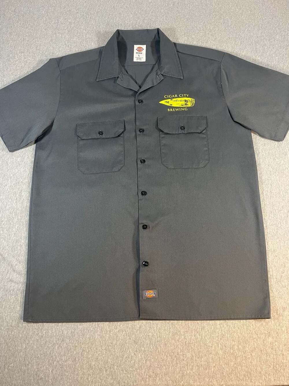 Dickies Marshal Zhukov's Imperial Stout Cigar City Brewing Work Shirt Men's Lg